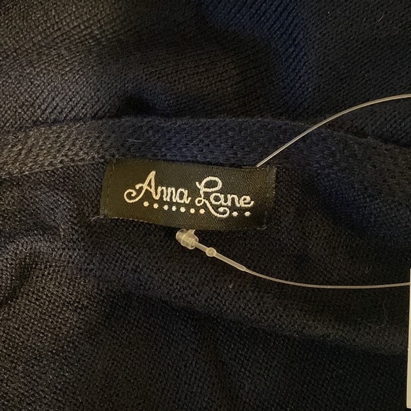 Anna Lane long blue tasseled vest - Picture 5 of 5